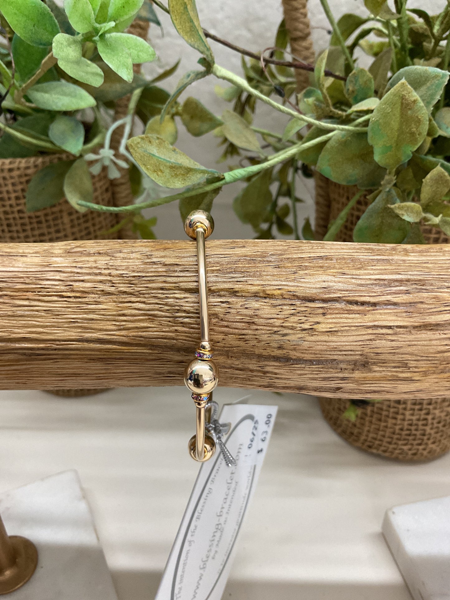 Golden Chrome Iridescent Blessing Bracelet