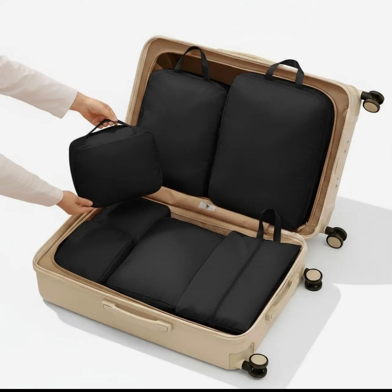 6 piece Compression Packing Cube Set