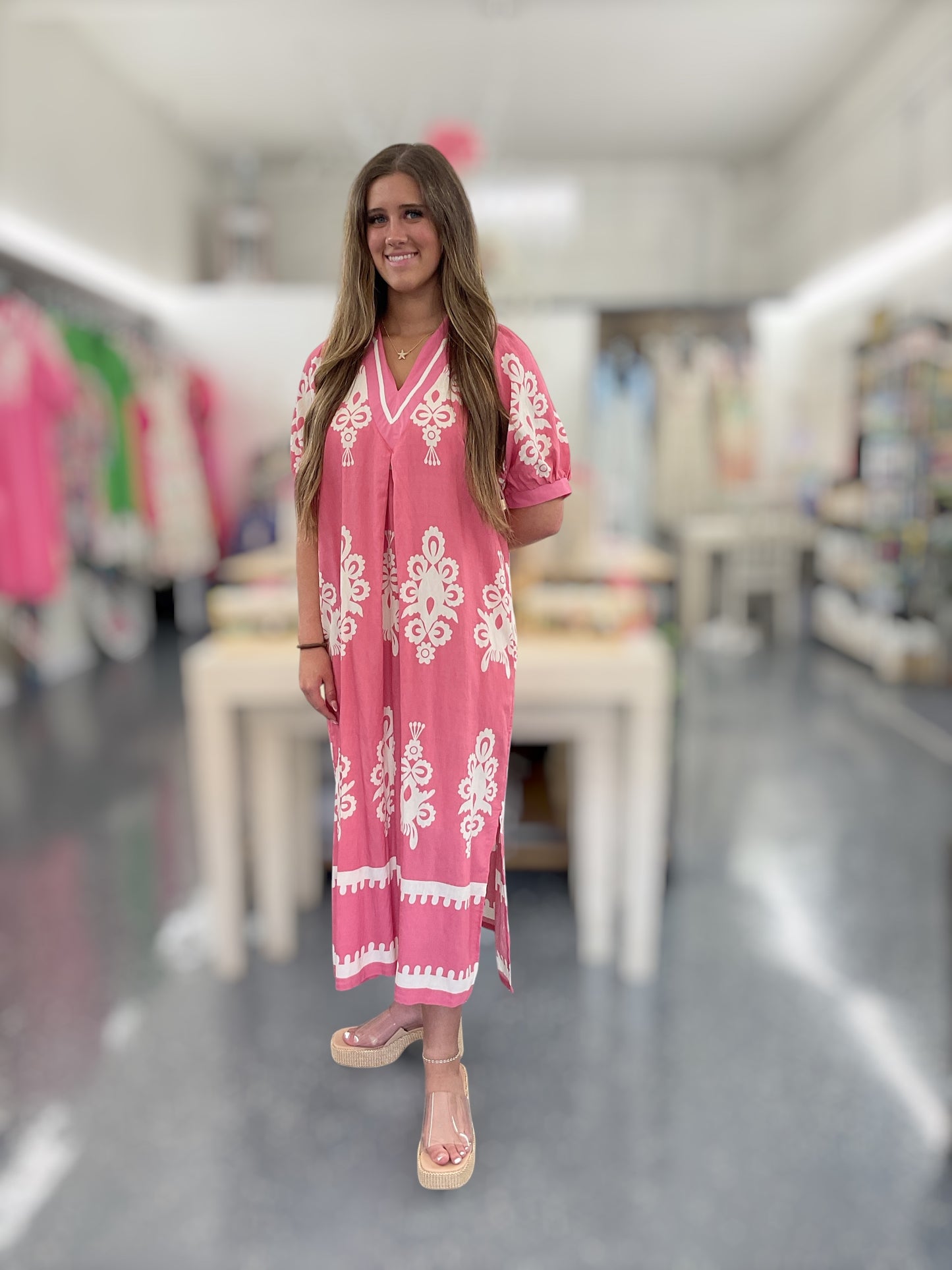 Rosy Bloom Dress