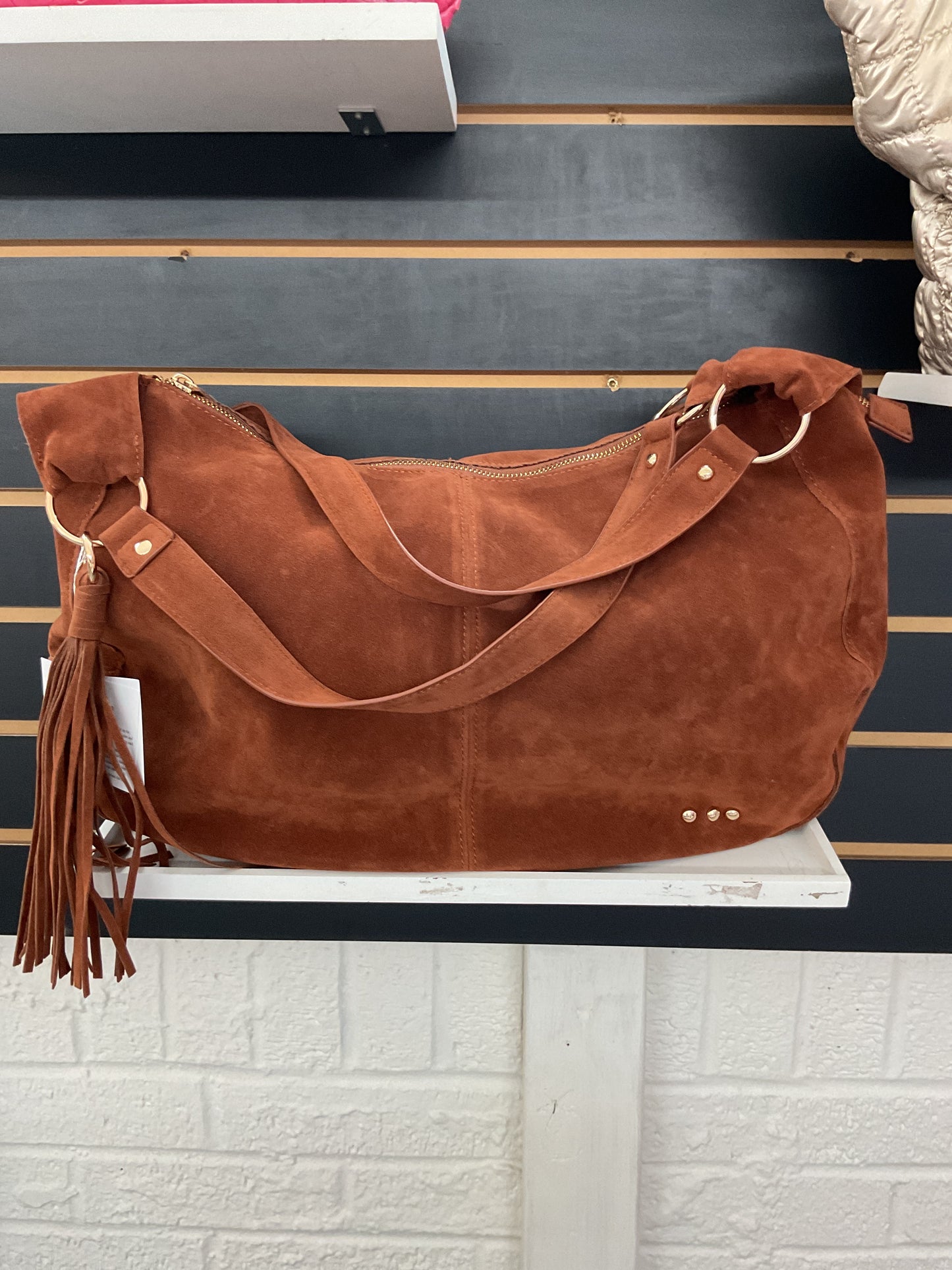 Hazel Hobo Shoulder Bag with Tassel