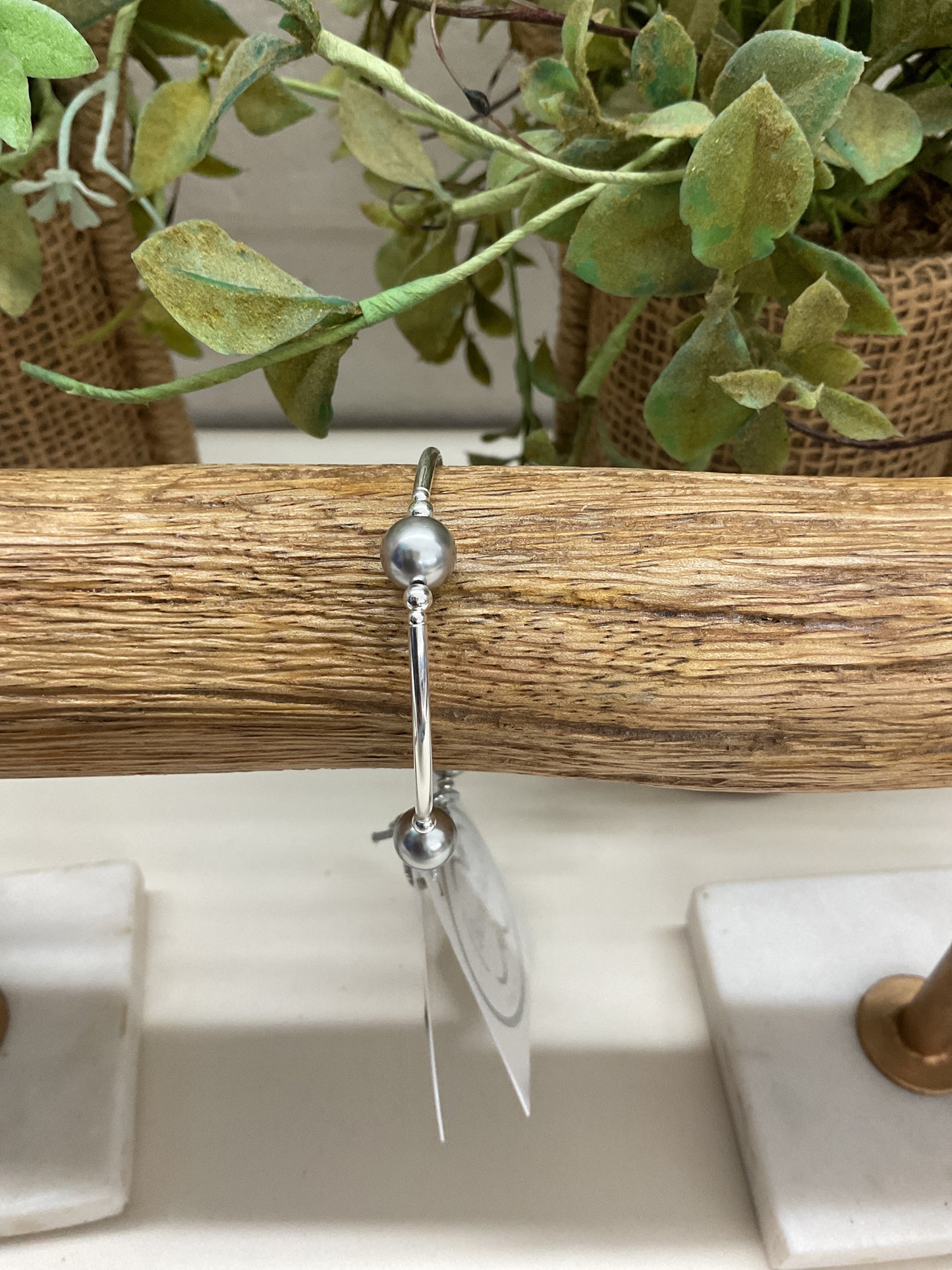 Grey Silver Blessing Bracelet