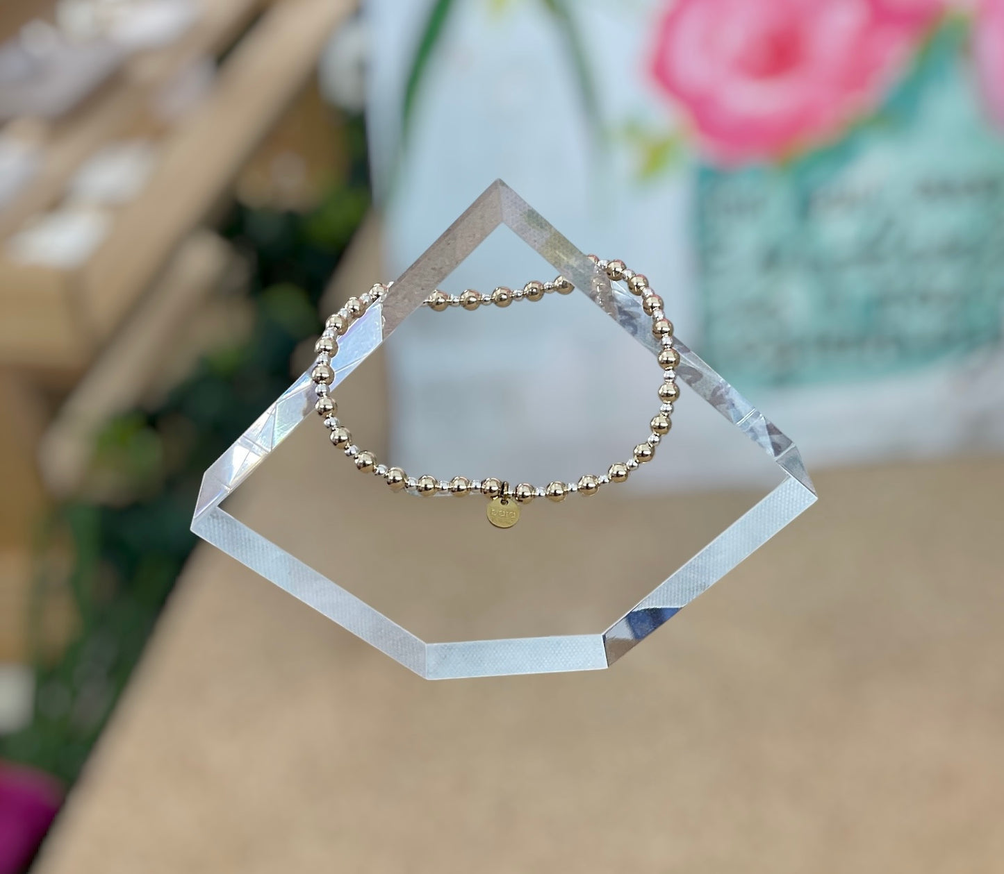 BB Nicole Two Tone SS Bracelet 7”