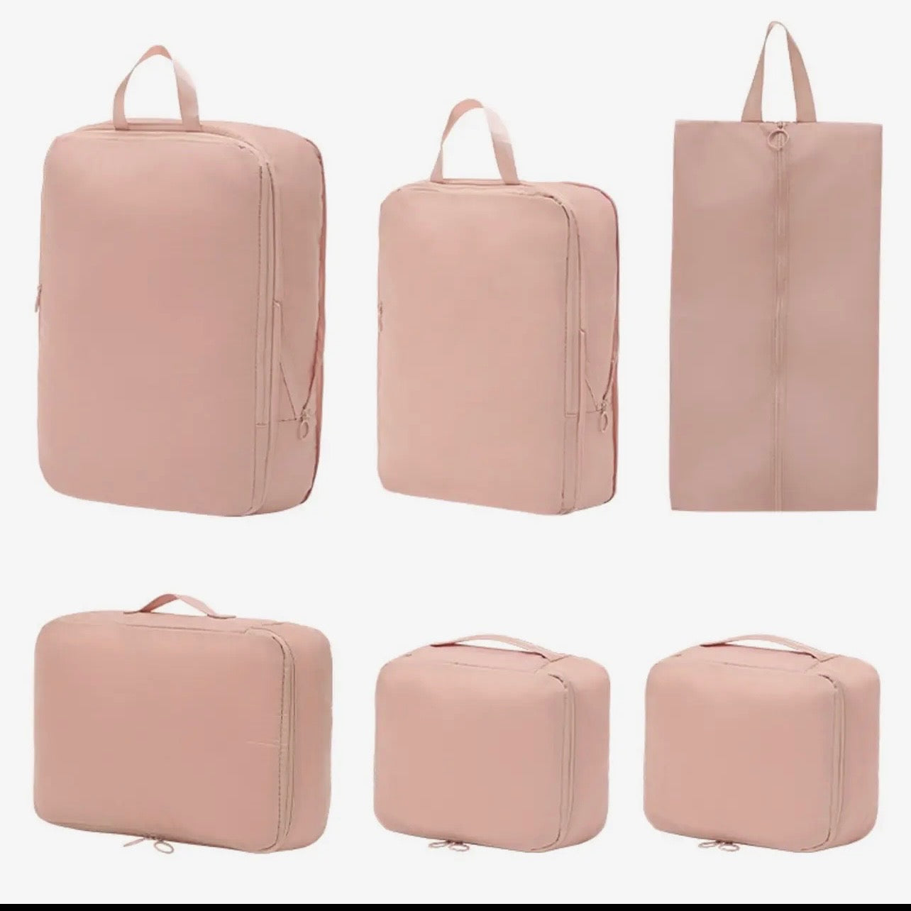 6 piece Compression Packing Cube Set