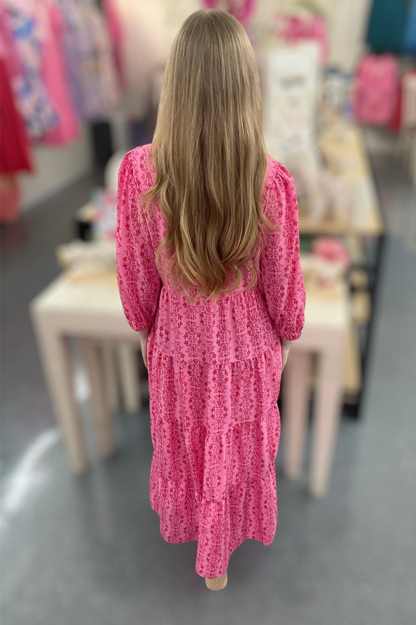 MS Pink Heirloom Vine Dress