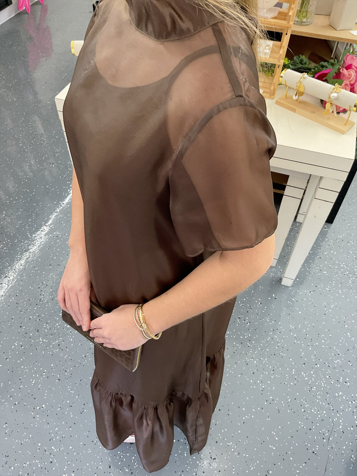Espresso Elegance Dress