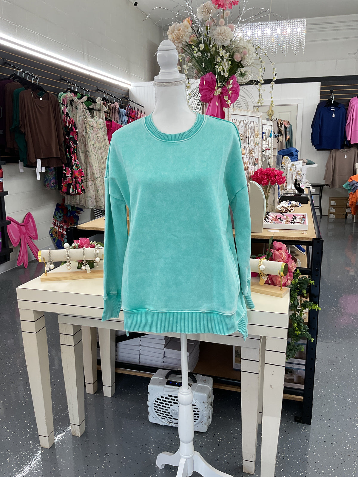 Hi Low Sweatshirt Mint