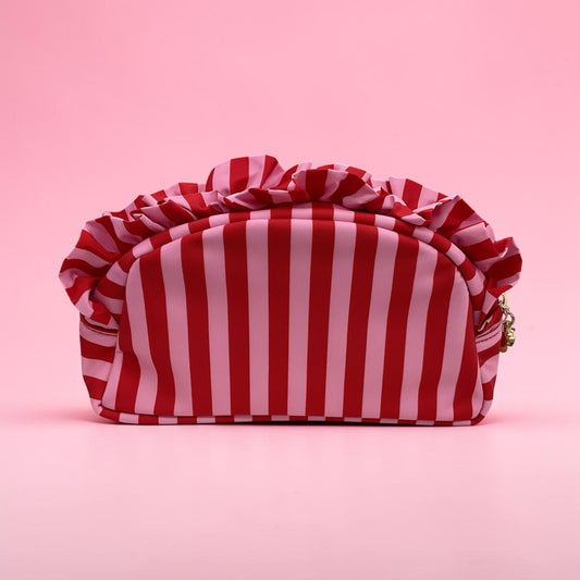 Red Stripe Shiraleah Zip Pouch