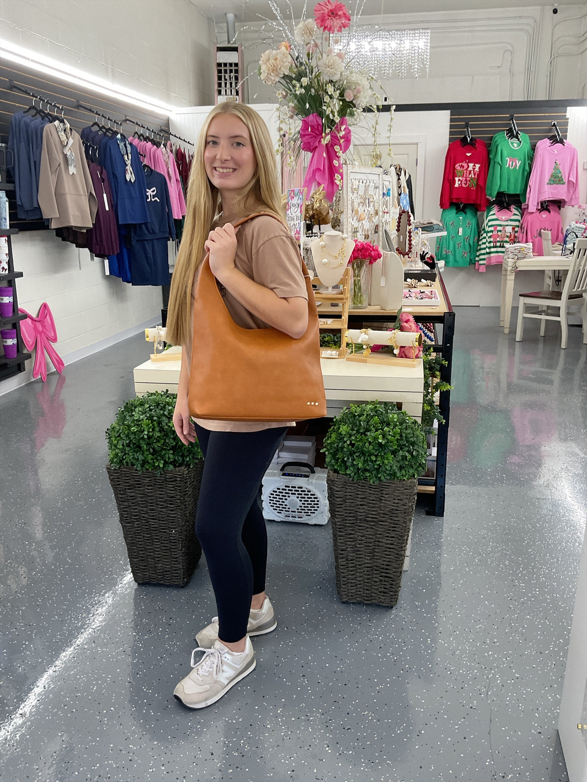 PS Roxi Hobo Shoulder Bag - Brown