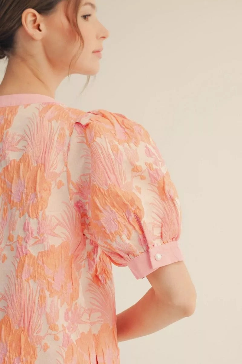 Coral Garden Dress