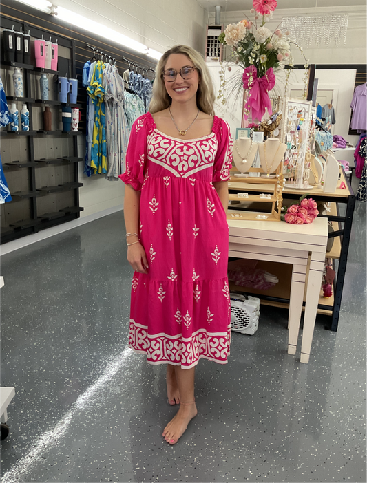 Pink Sangria Dress