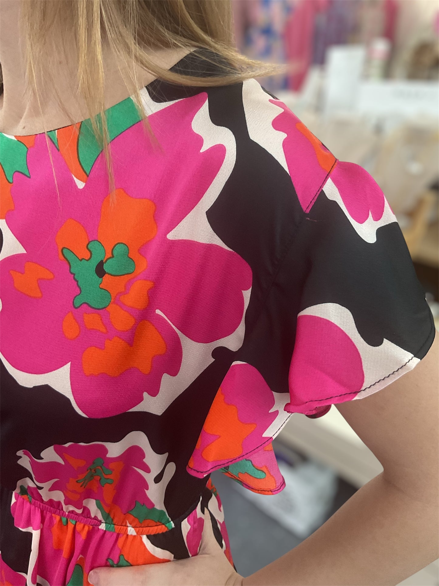 Black Paradise Floral Dress