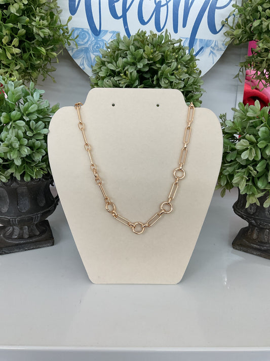 Multi Charm Collector Necklace Shiny Gold