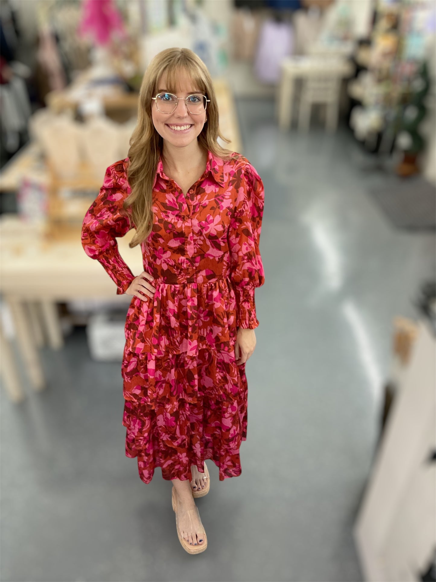 Autumn Ember Tiered Dress