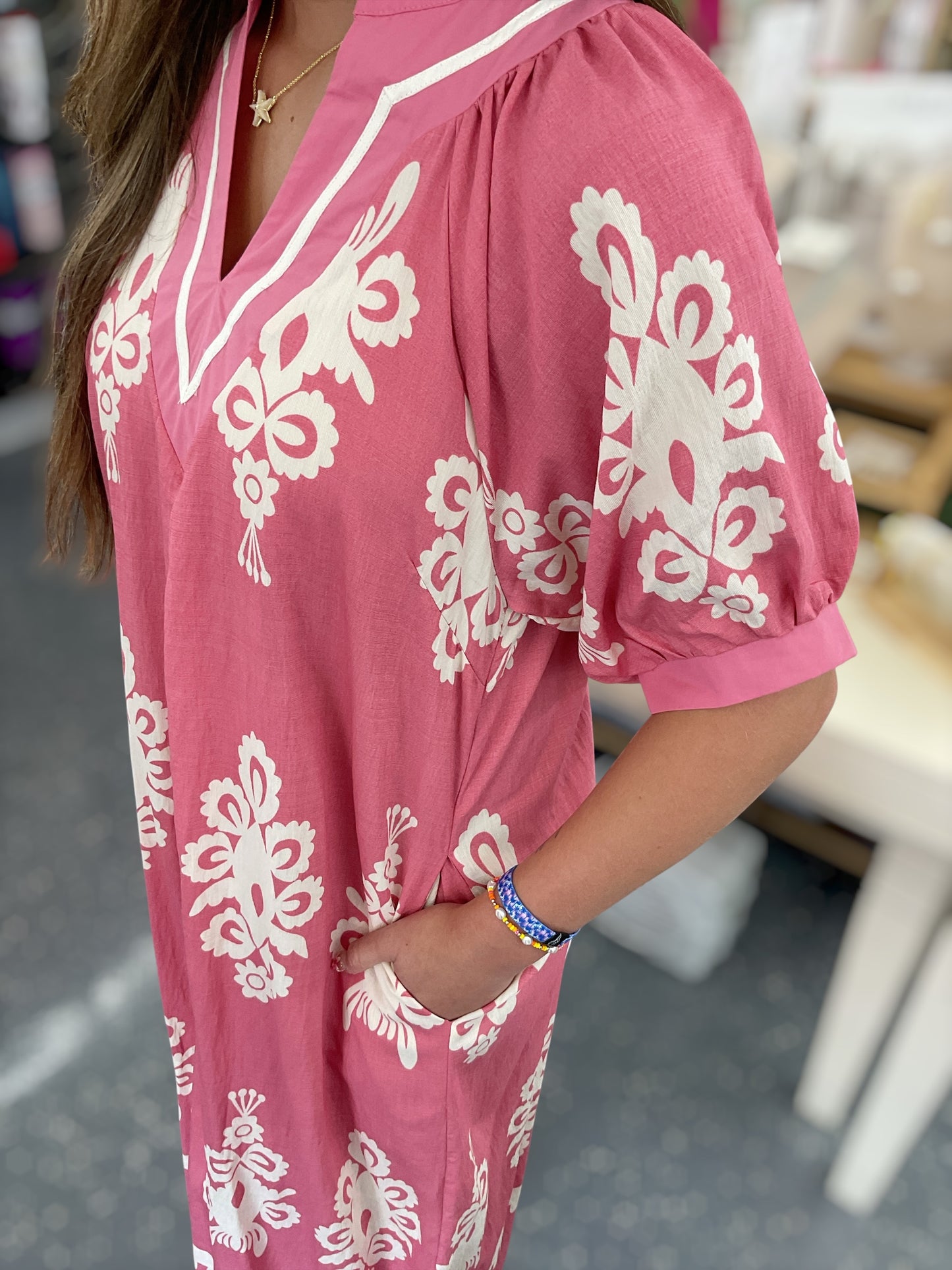Rosy Bloom Dress