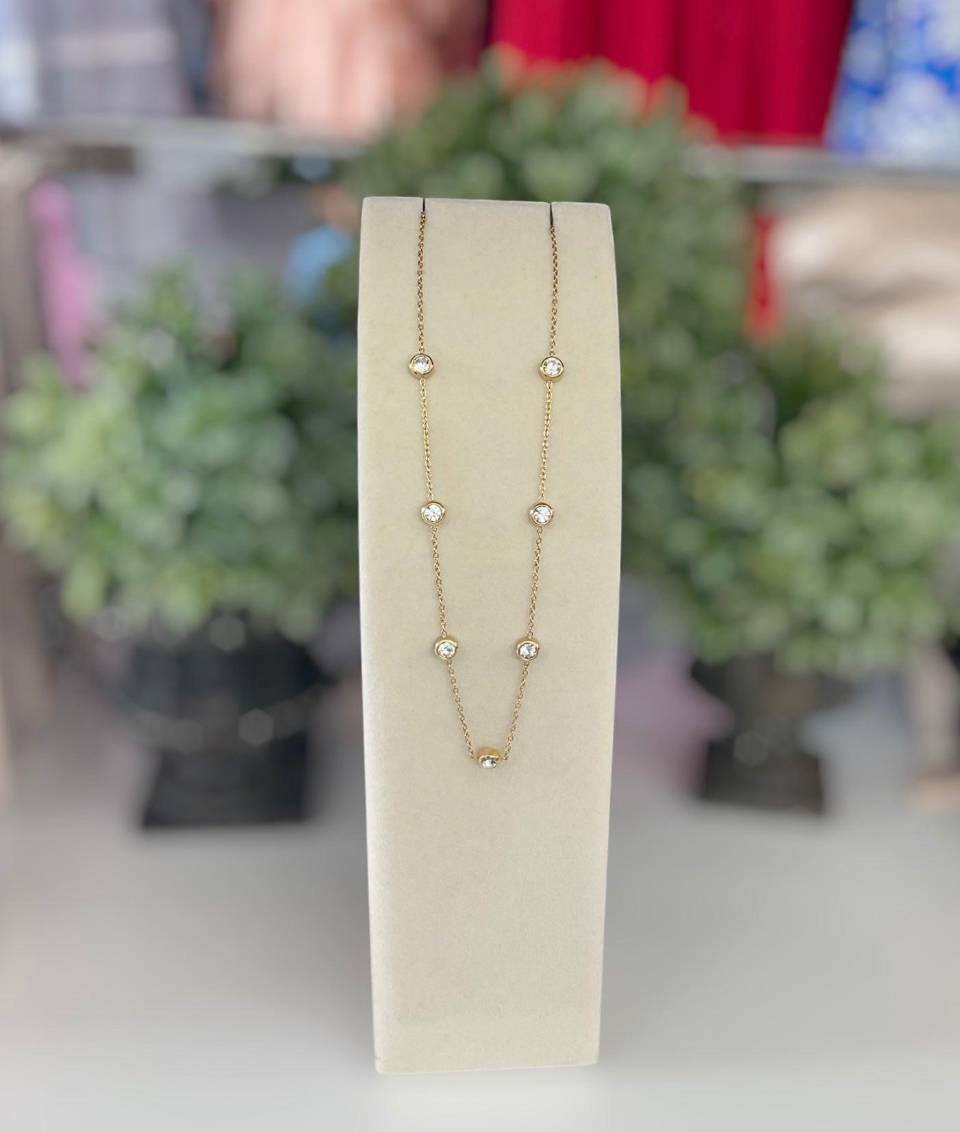 Chan Sutt Dainty Diamond Necklace