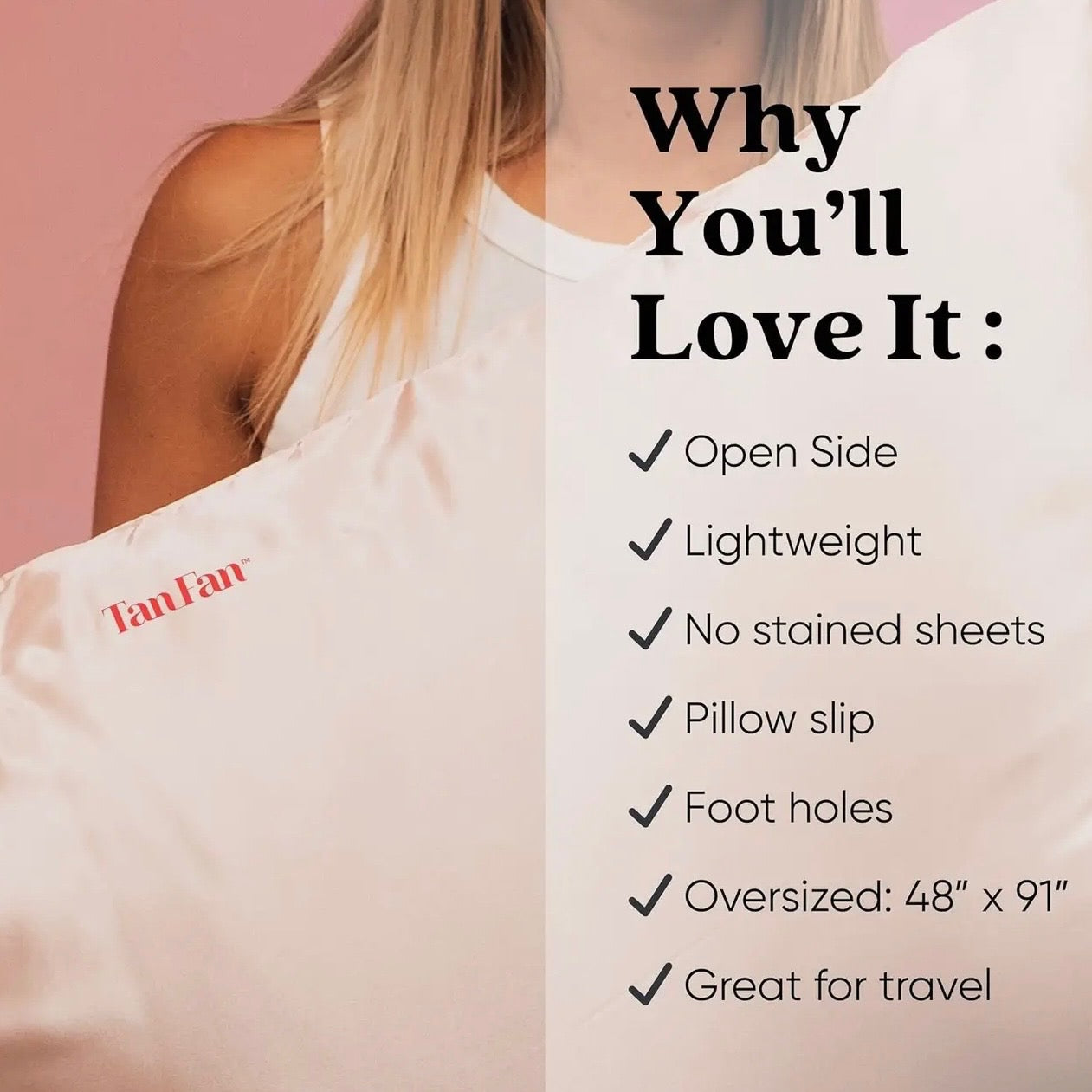 Self Tan Sleep Sac with Open Side