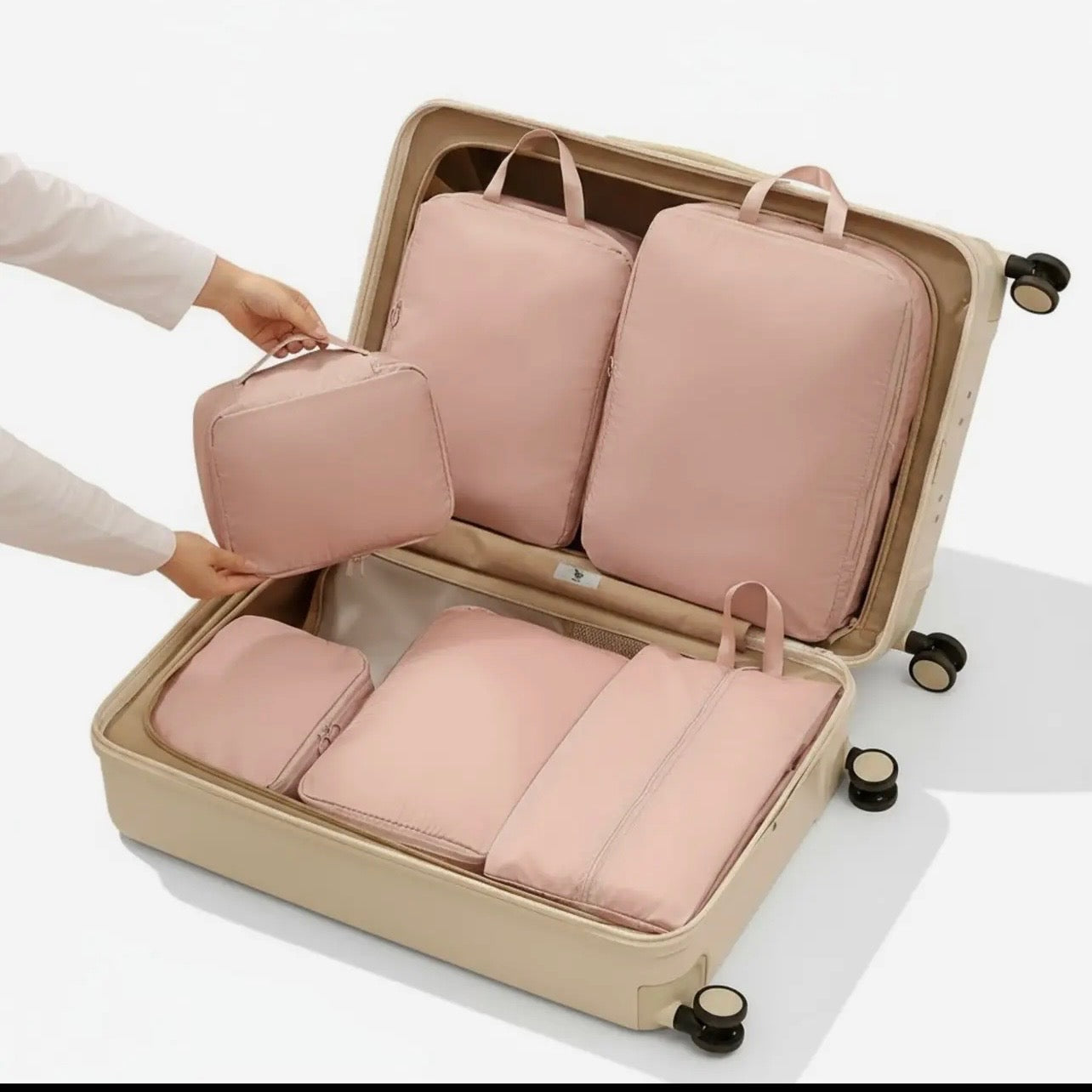 6 piece Compression Packing Cube Set