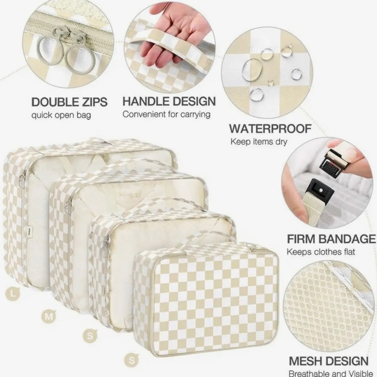 8 Piece Packing Cube Set