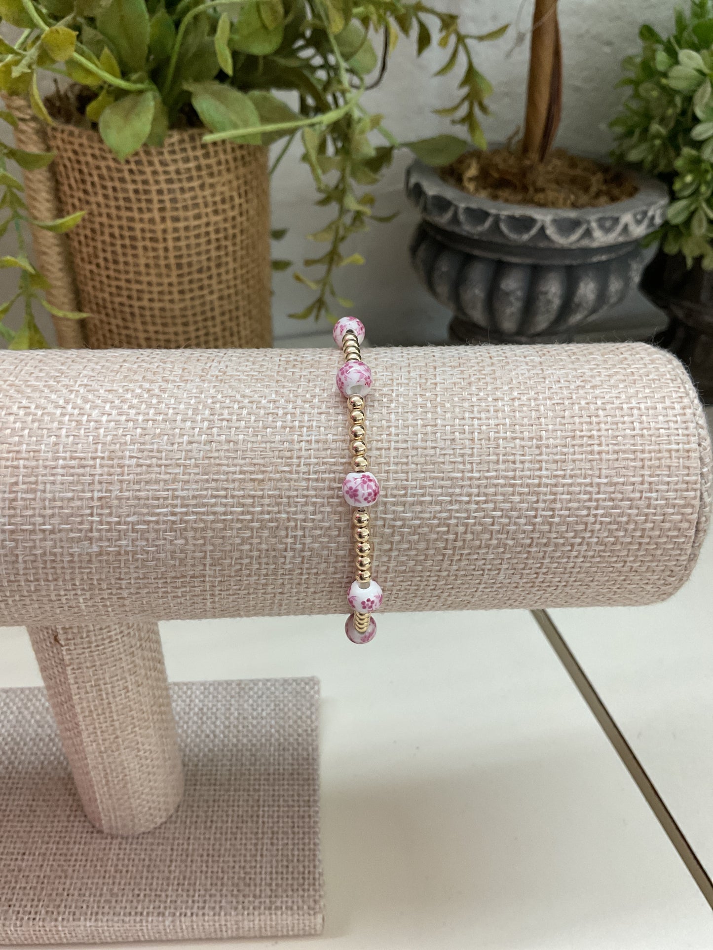 BB Orchid Pink Floral Porcelain 6.5”