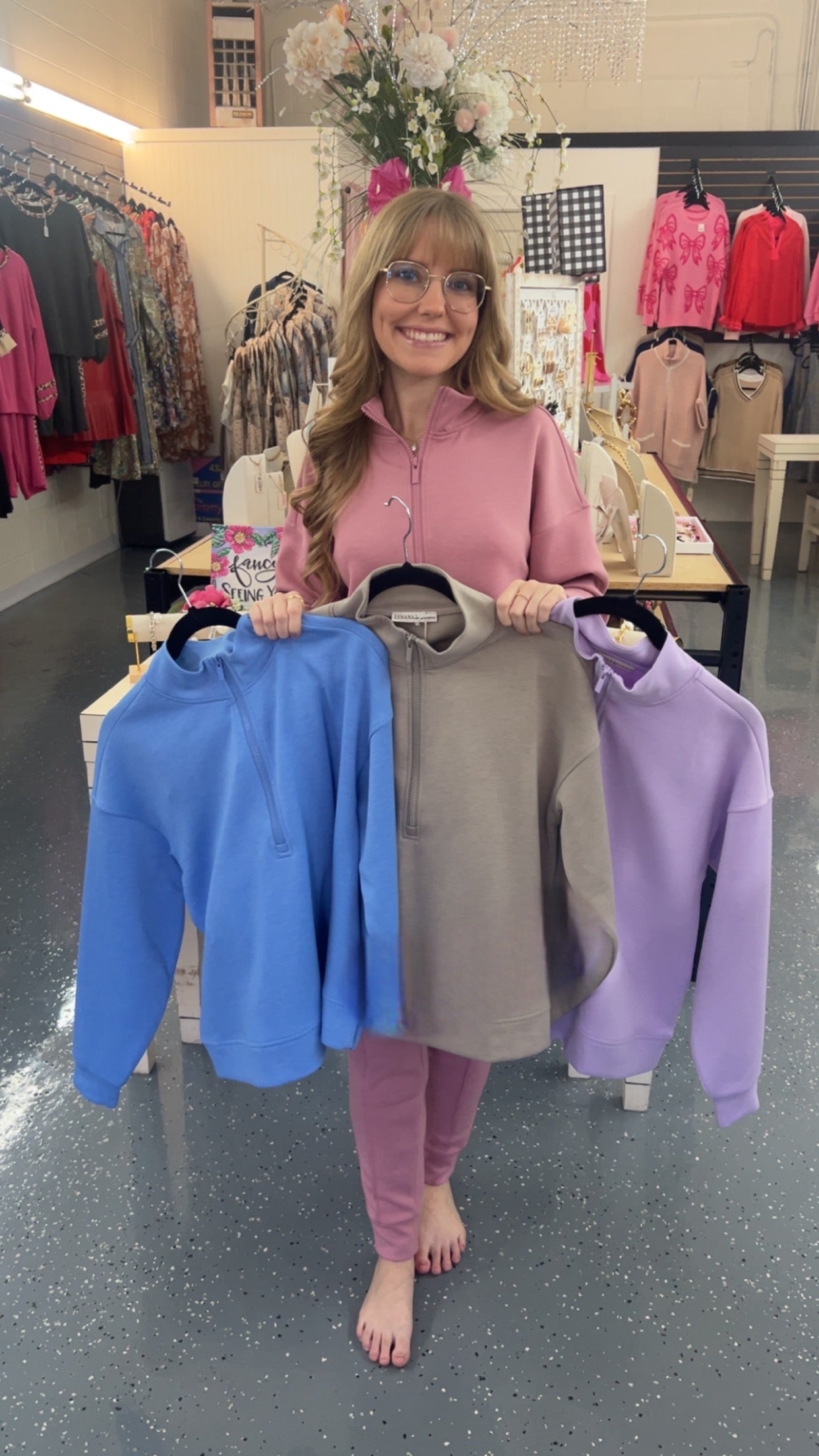 Blue Haven Quarter-Zip Set