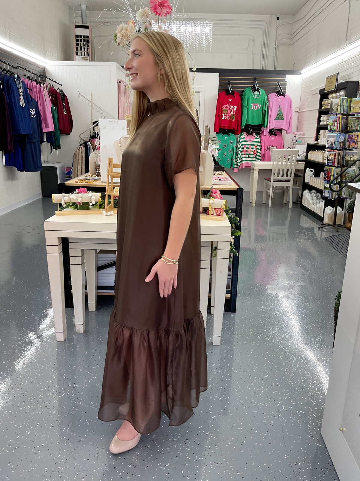 Espresso Elegance Dress