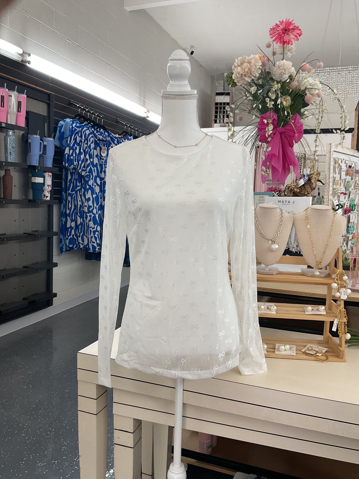 Sugar Bow Sheer Top