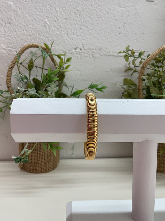 Small Gold Coil Bracelet