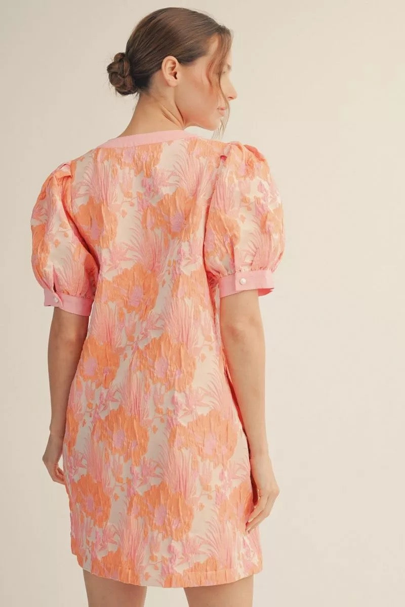 Coral Garden Dress