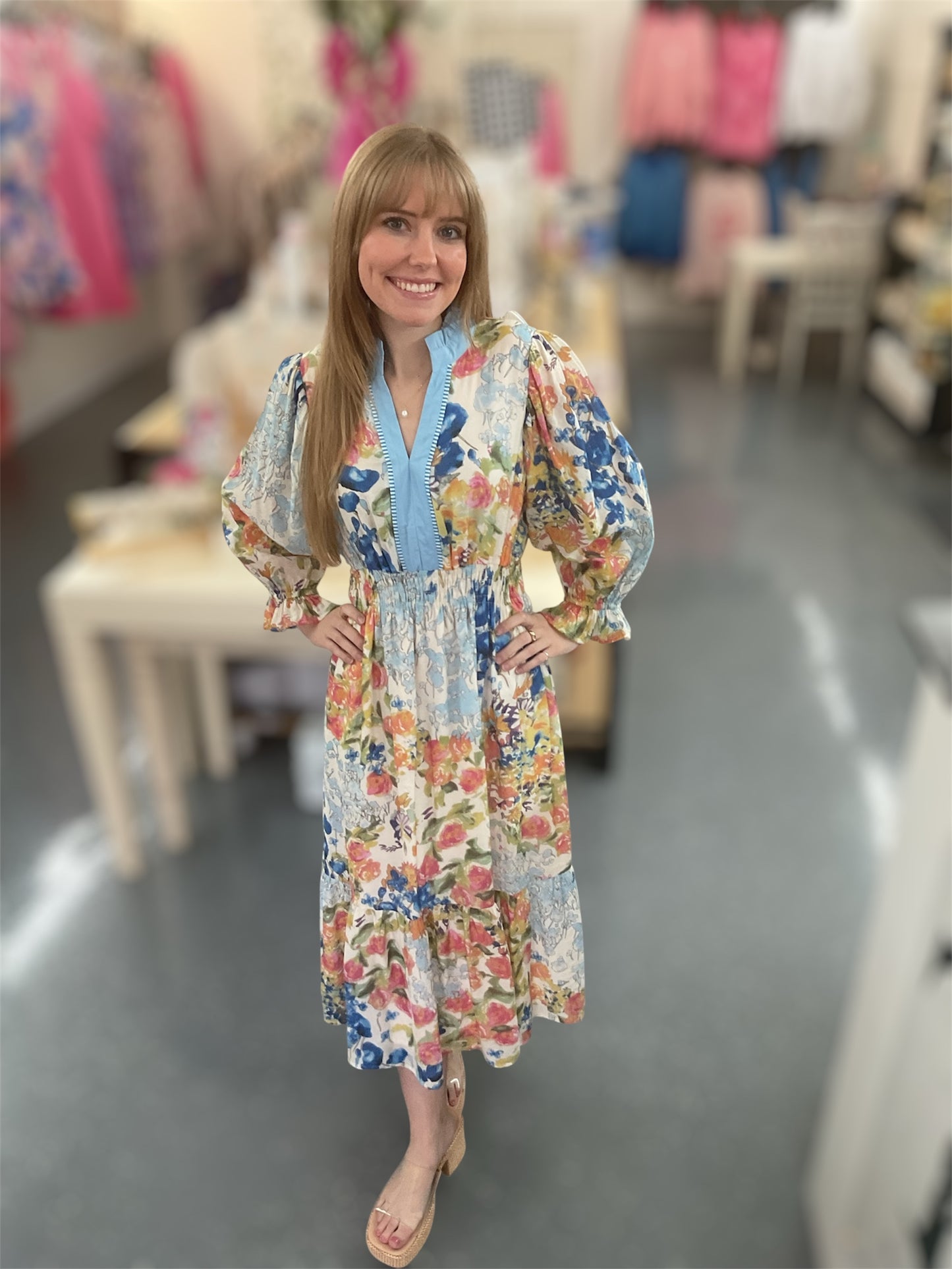 Bluebell Garden Midi Dress