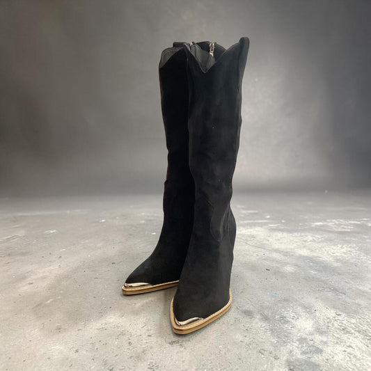 Black Cheyenne Modern Cowboy Boots