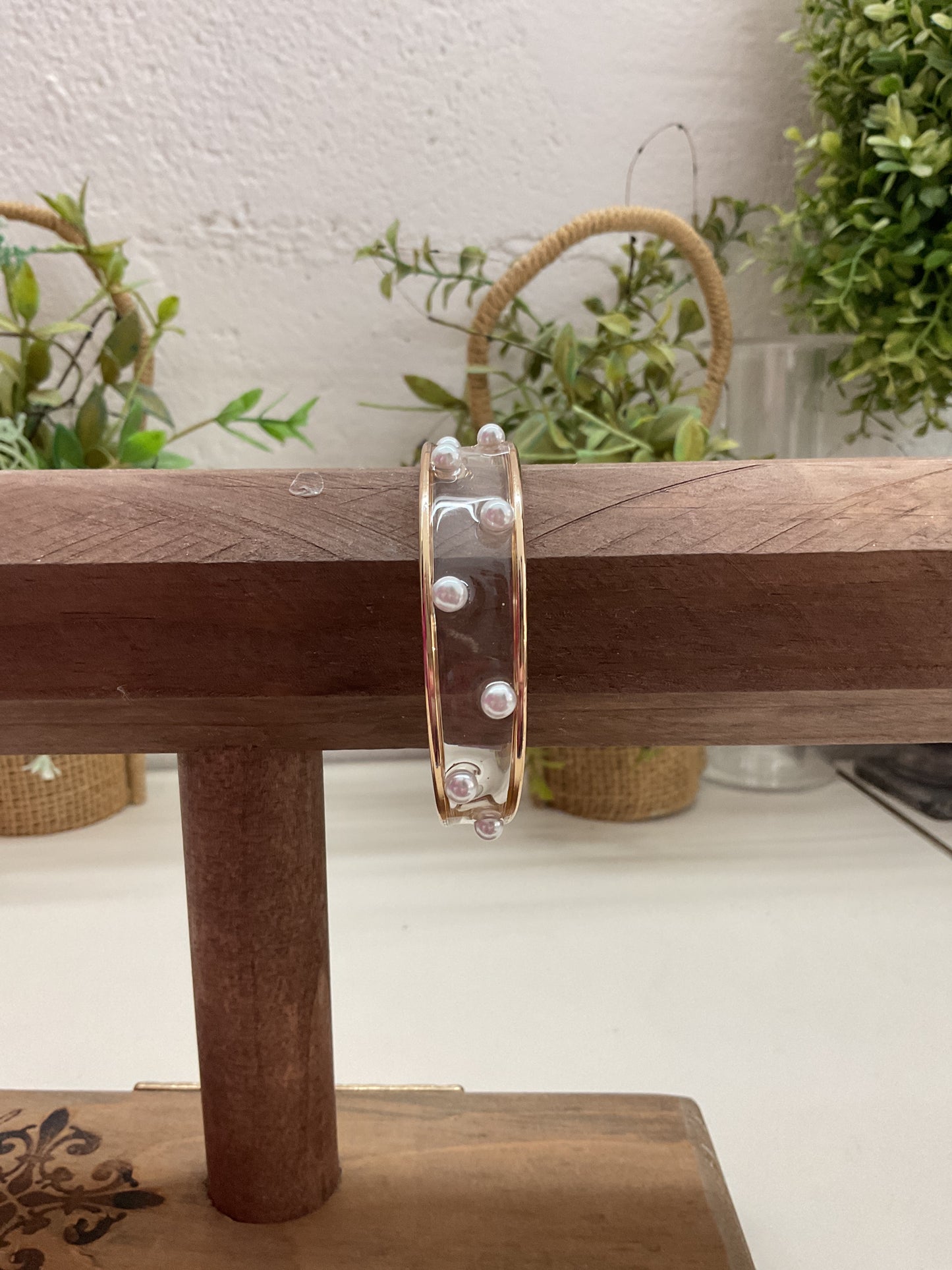 Clear Pearl Cuff
