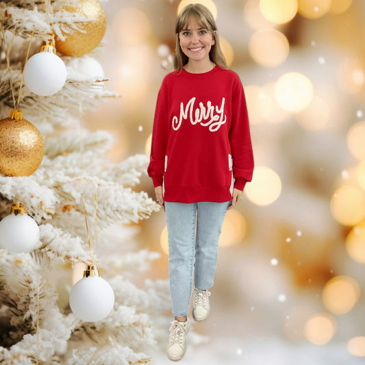 Merry Bow Sweatshirt
