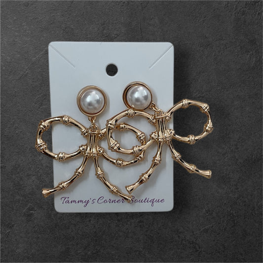 Golden Pearl Bows