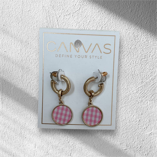 Canvas Light Pink Earrings