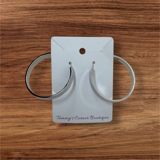 Silver Hoops