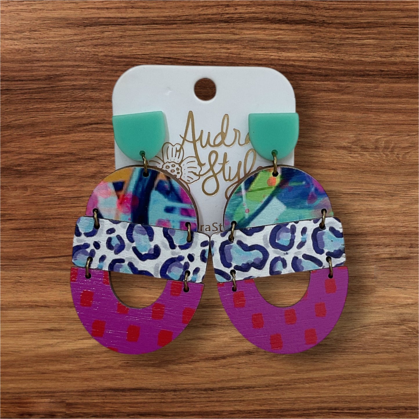 Leopard Skies Earring