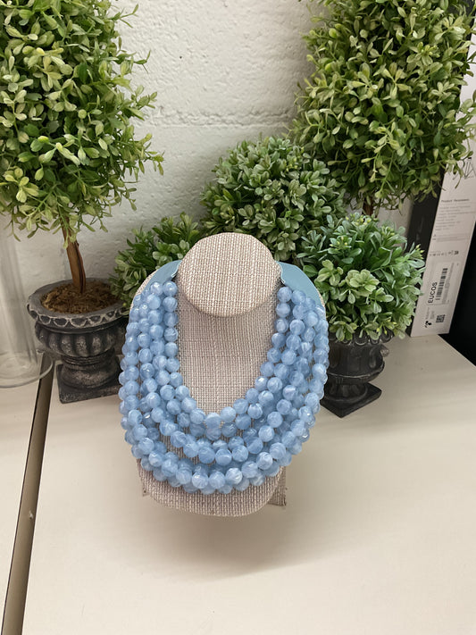 Light Blue Magnetic Clasp Necklace