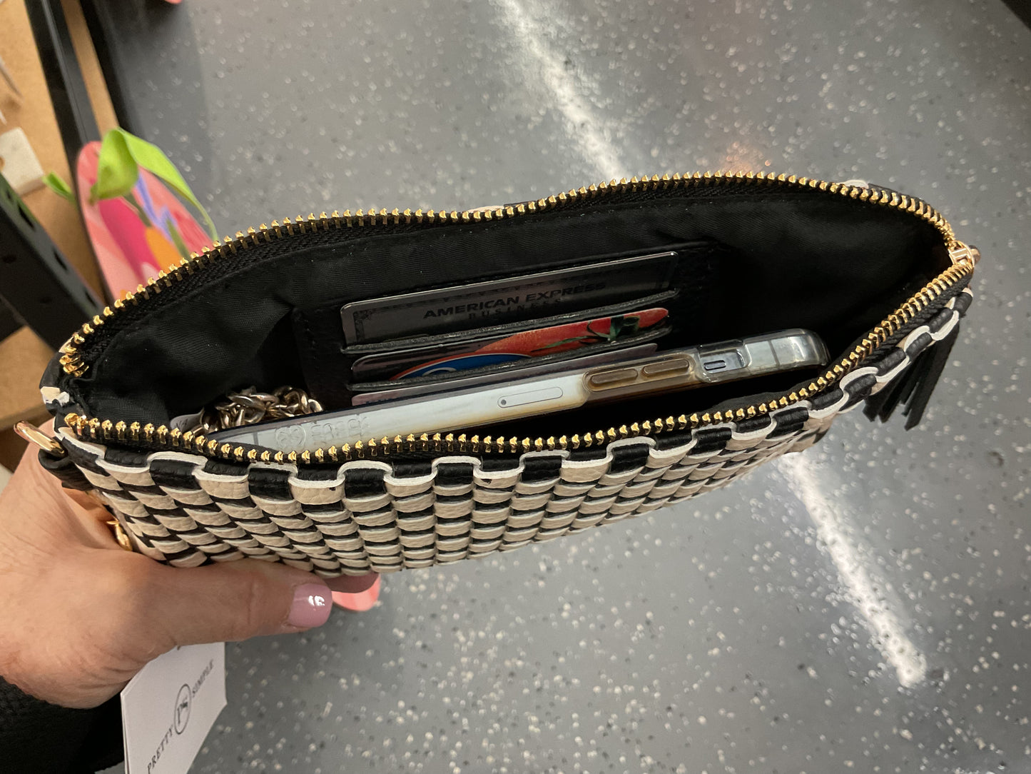 Woven Clutch Wristlet