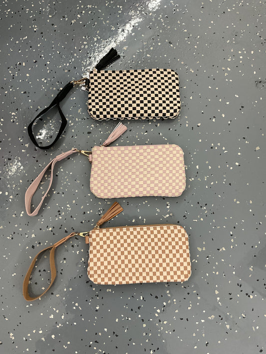 Woven Clutch Wristlet