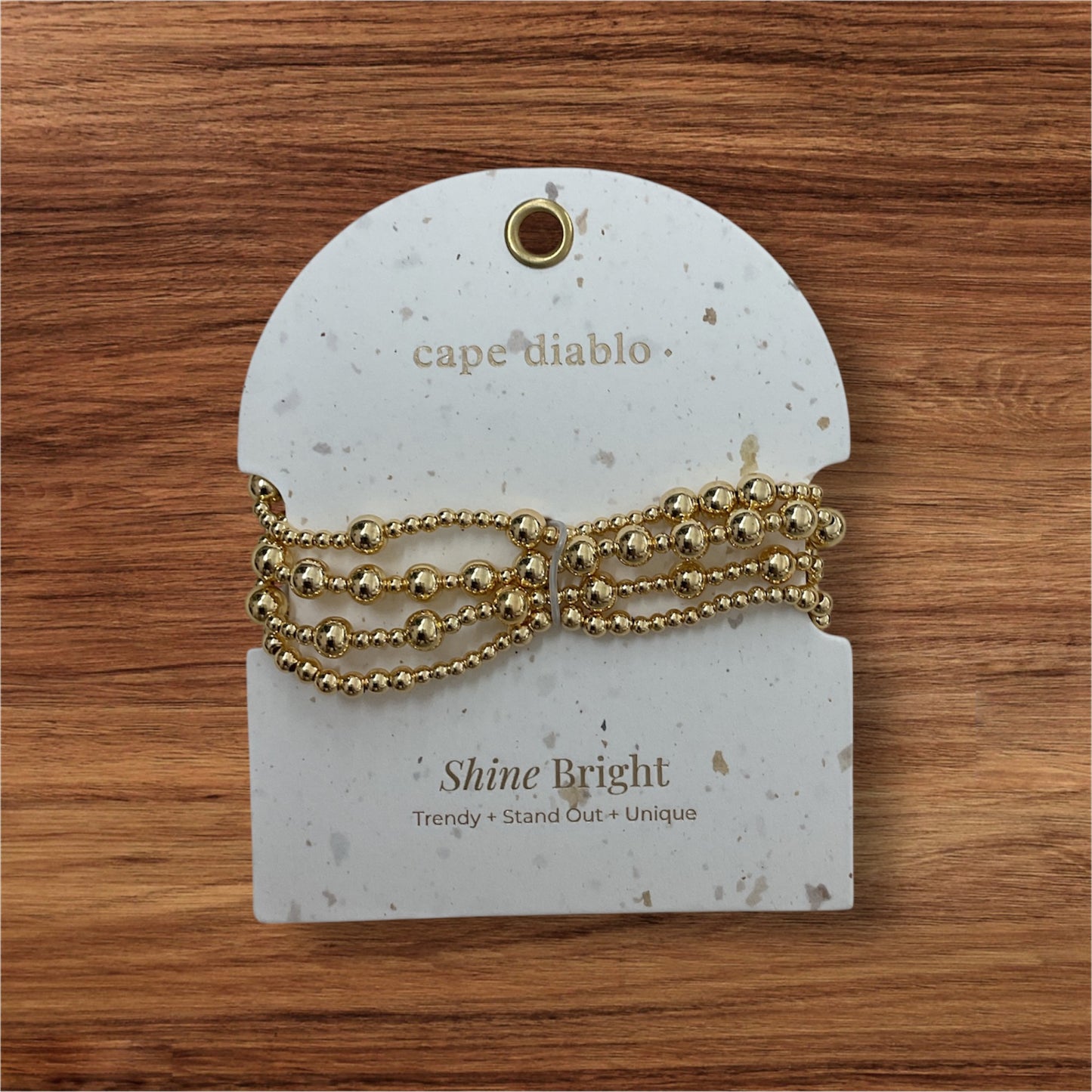 Golden Demure Bracelet Stack