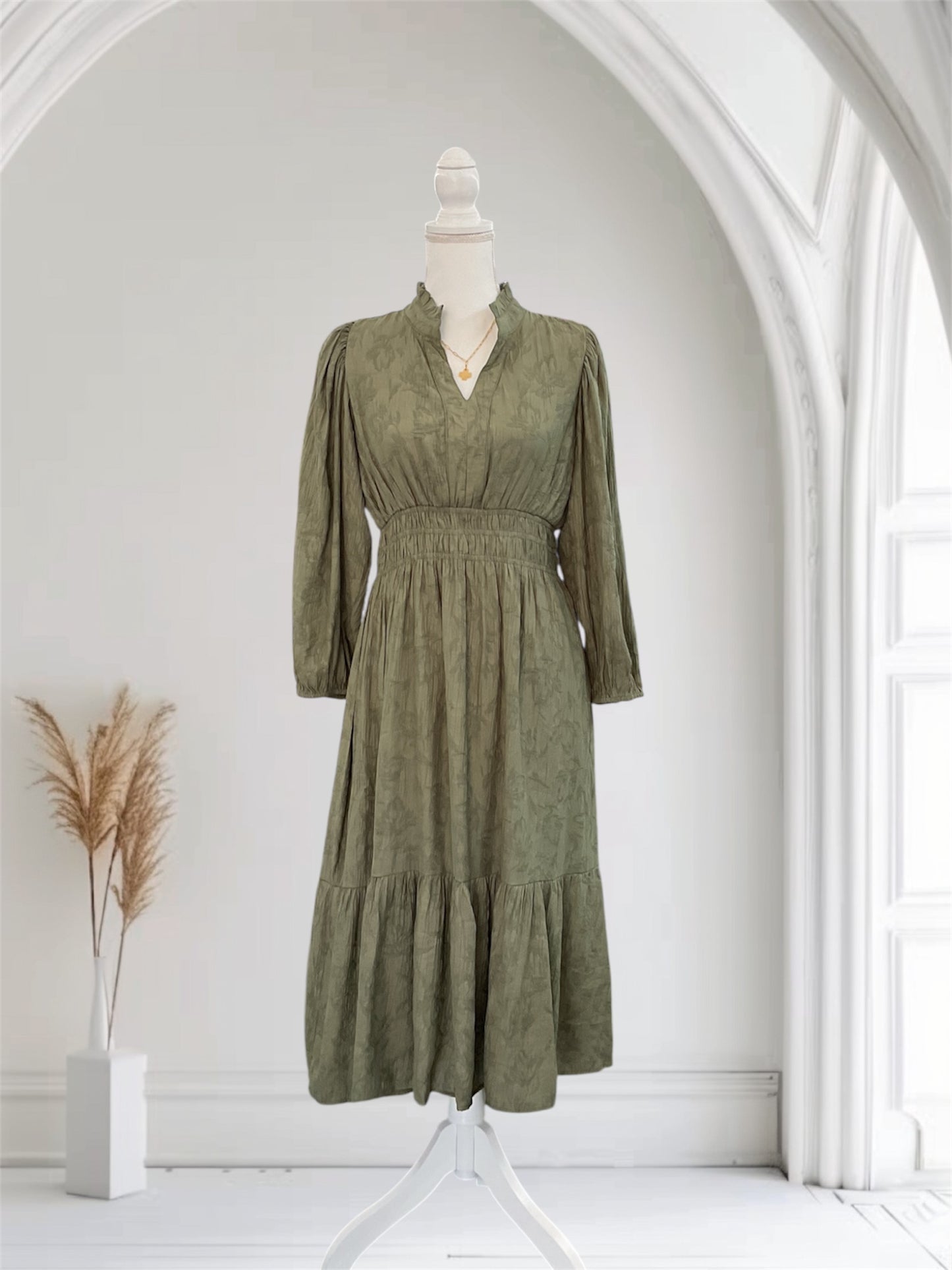 Autumn Ruffle Charm Dress