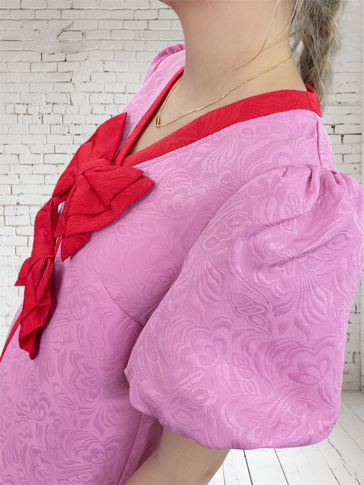 Pink Dress with Doubled Bows