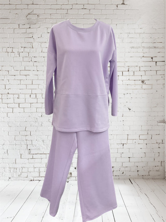 Lilac Pullover Slit Set