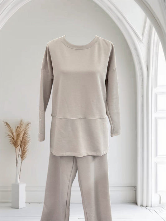 Ash Mocha Pullover Slit Set