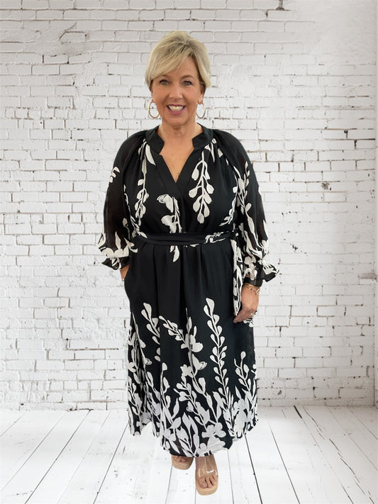 Midnight Blossom Dress