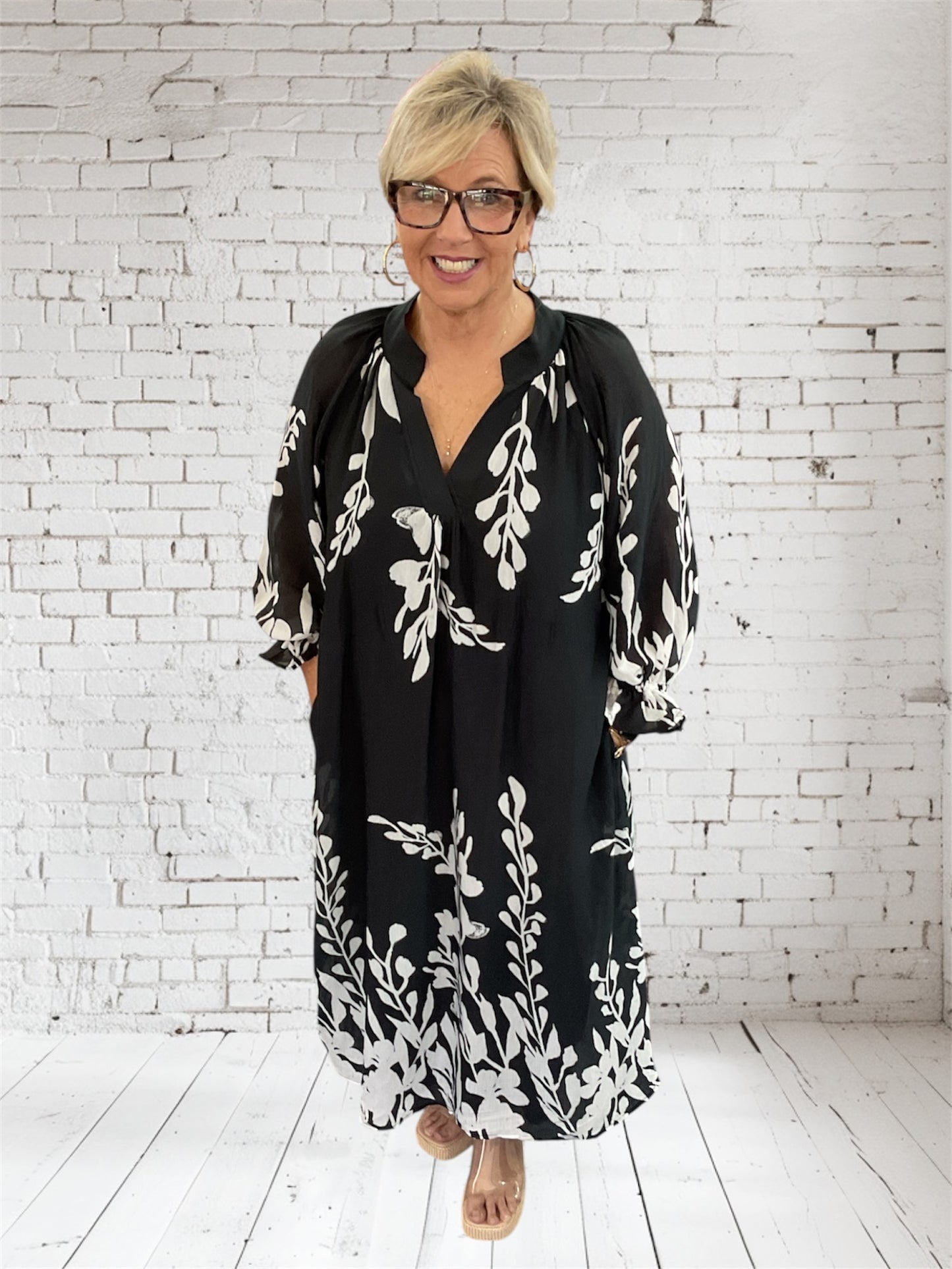 Midnight Blossom Dress