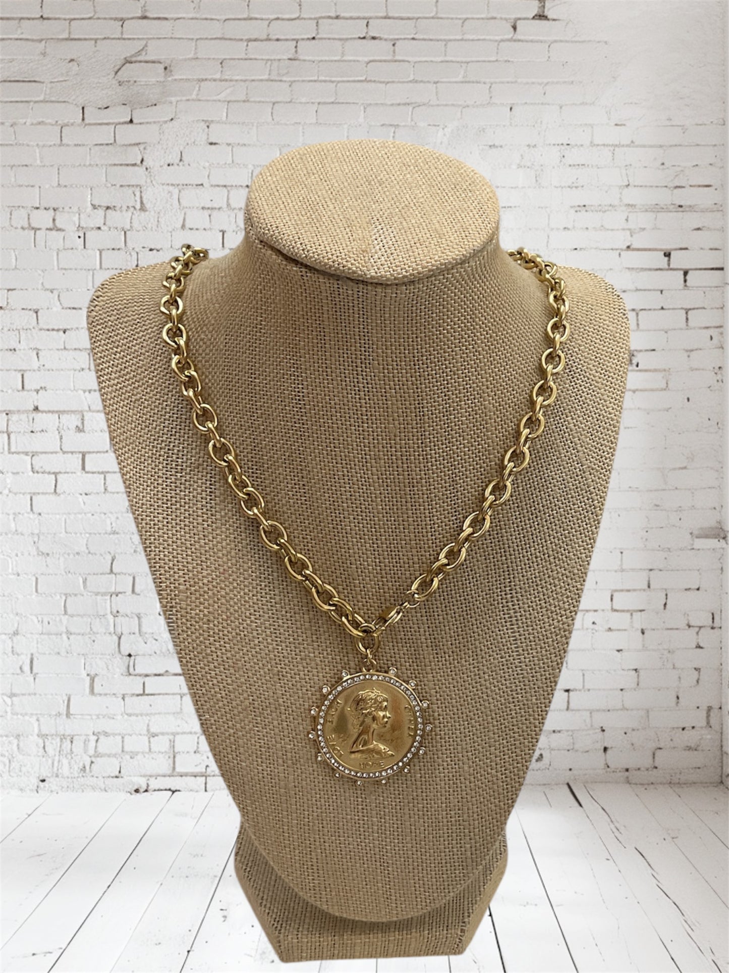 Chan Sutt Pearls XL Coin Necklace
