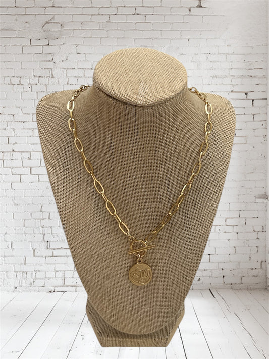 Chan Sutt Pearls Small Coin Necklace