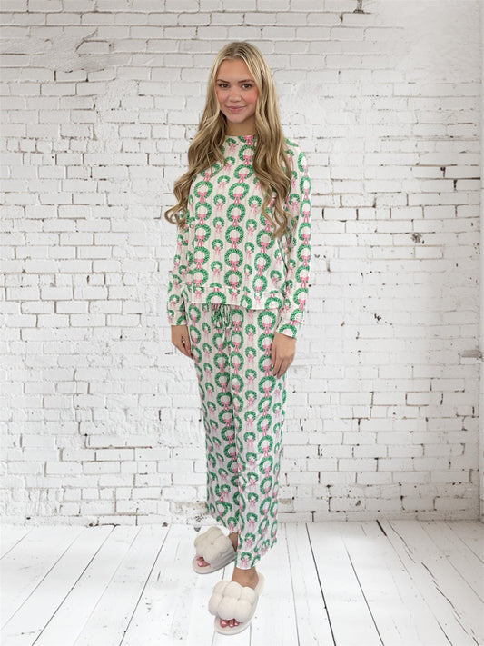 Christmas Wreath Pajamas