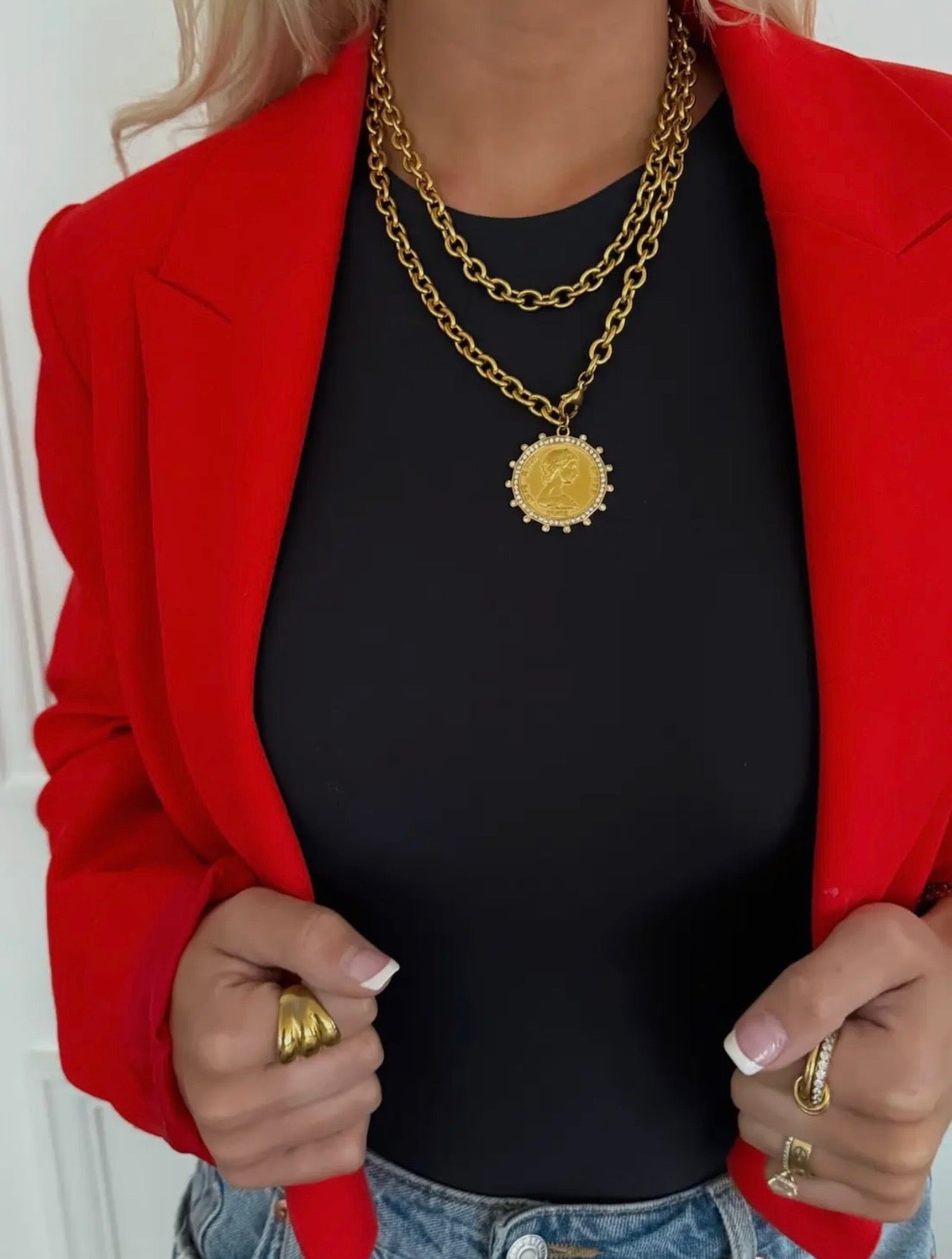 Chan Sutt Pearls XL Coin Necklace